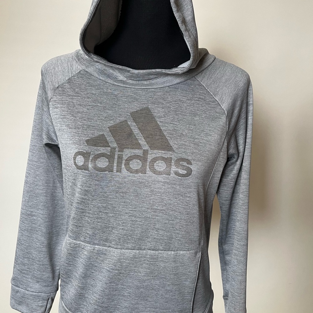 Gray adidas hoodie